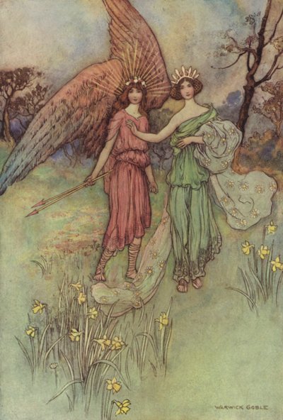 Geoffrey Chaucer, legenda dobrych kobiet autorstwa after Warwick Goble