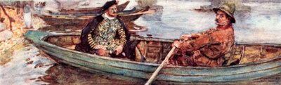 Szekspir z wodniakiem płynącym po Tamizie, Londyn autorstwa after William Hatherell