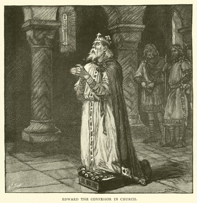 Edward Wyznawca w kościele autorstwa after William Henry Margetson