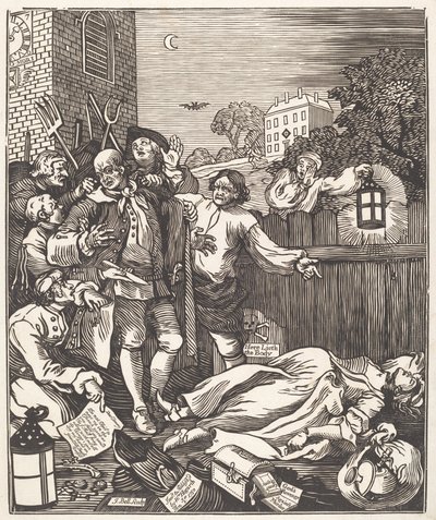 Okrucieństwo w doskonałości autorstwa after William Hogarth John Bell