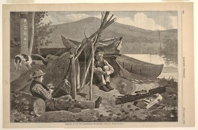 Kemping w górach Adirondack autorstwa Winslow Homer