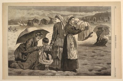 Na plaży w Long Branch – godzina dla dzieci autorstwa Winslow Homer