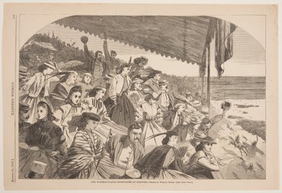 Nasze wodopoje – wyścigi konne w Saratoga autorstwa Winslow Homer