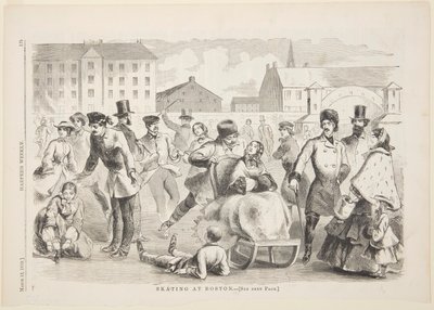 Łyżwiarstwo w Bostonie autorstwa Winslow Homer