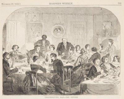 Święto Dziękczynienia – Kolacja autorstwa Winslow Homer