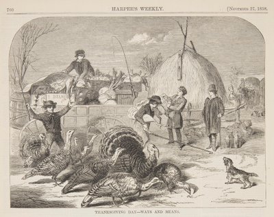 Święto Dziękczynienia – sposoby i środki autorstwa Winslow Homer