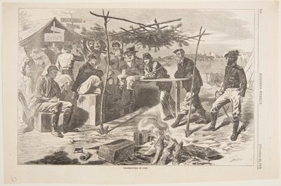 Święto Dziękczynienia w obozie autorstwa Winslow Homer