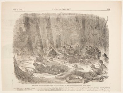 Armia Potomaku – nasza odległa pikieta w lesie autorstwa Winslow Homer