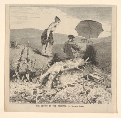 Artysta na wsi, z „Journal of Literature, Science and Art” Appletona, 19 czerwca 1869, okładka autorstwa Winslow Homer