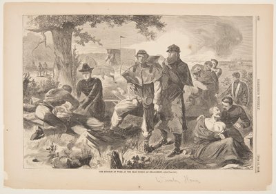 Chirurg w pracy z tyłu podczas narzeczeństwa autorstwa Winslow Homer