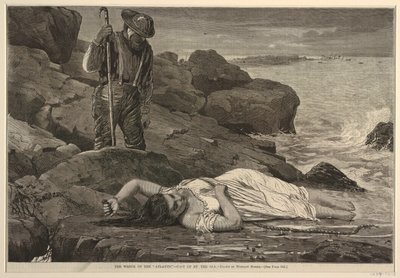 Wrak „Atlantyku” – wyrzucony przez morze autorstwa Winslow Homer