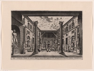 Beeldentuin w Palazzo Valle, Capranica autorstwa anonymous (attributed to)