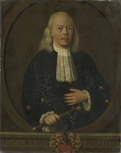 Portret Abrahama van Riebeecka, generalnego gubernatora Holenderskich Indii Wschodnich autorstwa anonymous (copy after)