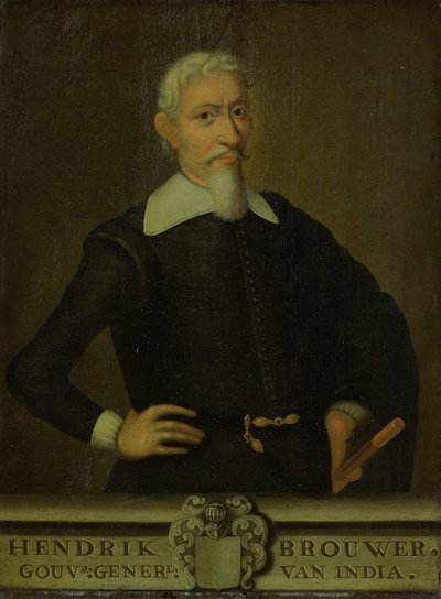 Portret Hendrika Brouwera, Generalnego Gubernatora Holenderskich Indii Wschodnich autorstwa anonymous (copy after)