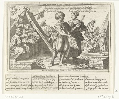 Dzielni Batawowie, 1673 Brave Bathaviers / Le Vaillans battaviers (tytuł na obiekcie) Sześć francuskich karykatur Holendrów z 1673 r. (tytuł serii) autorstwa anonymous (possibly)