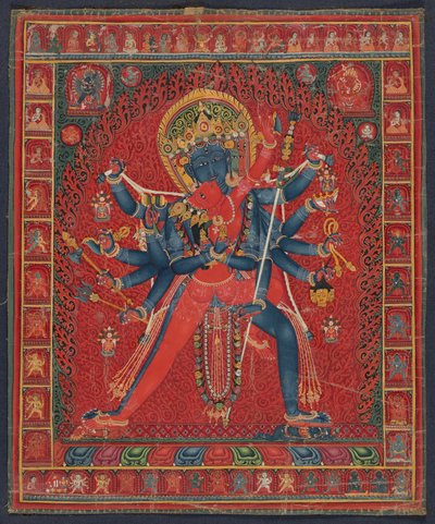 Chakrasamvara i małżonka Vajravarahi autorstwa anonymous 