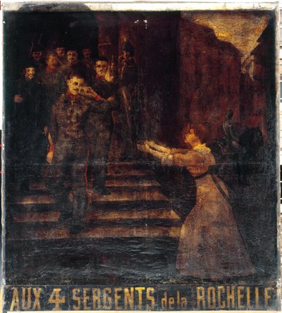 Francuski: Aux quatre sergents de La Rochelle (II). Znak karczmarza. 3, boulevard Beaumarchais, 11. dzielnica, Paryż autorstwa anonymous 