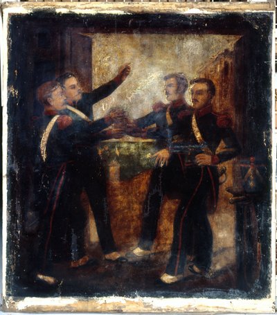 Francuski: Aux quatre sergents de La Rochelle. Znak karczmarza. 3, boulevard Beaumarchais, 4. dzielnica, Paryż autorstwa anonymous 