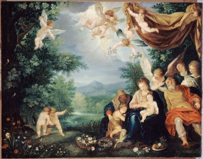Francuski: Le Repos de la Sainte Famille pendant la fuite en Égypte (Odpoczynek Świętej Rodziny podczas ucieczki do Egiptu) autorstwa anonymous 