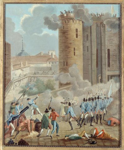 Francuski: Prise de la Bastille, 14 lipca 1789 r. (P742) autorstwa anonymous 
