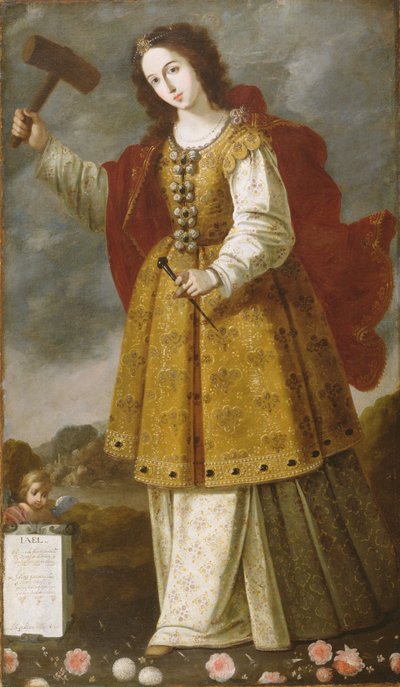 Jael, ok. 1650 r. (olej na płótnie) autorstwa attr. to Bernab de Ayala