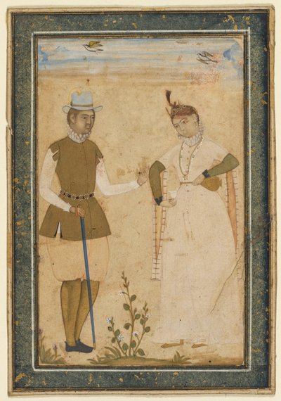Europejska para autorstwa attributed to Ali Riza, the "Bodleian Painter"