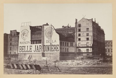 La Belle Jardinière: sklep przy rue de la Cité podczas rozbiórki, Paryż autorstwa attributed to Charles Marville
