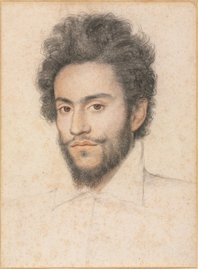 Młody mężczyzna z brodą autorstwa attributed to François Quesnel