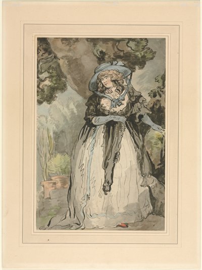 Pani Samuel Howitt (z domu Elizabeth Rowlandaon) autorstwa attributed to George Murgatroyd Woodward