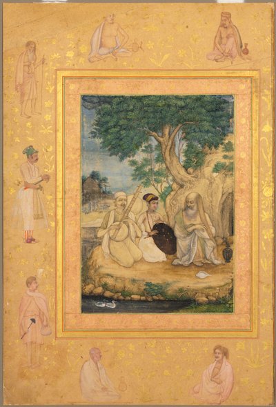 Strona z albumu „Późny Shah Jahan: Prince and Ascetics” autorstwa attributed to Govardhan