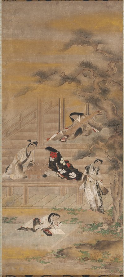 Cztery przyjemności autorstwa attributed to Iwasa Matabei