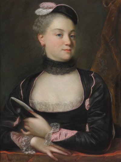 Portret francuskiej aktorki autorstwa attributed to Jacques Charles Allais