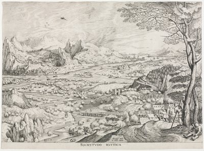 Wielkie krajobrazy: wiejski Solicitus autorstwa attributed to Jan van Doetechum