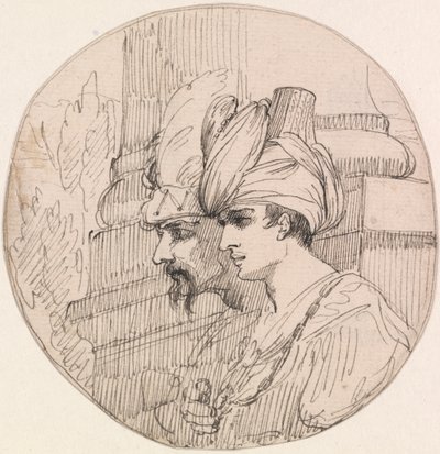 Dwie głowy w rondlu autorstwa attributed to John Hamilton Mortimer