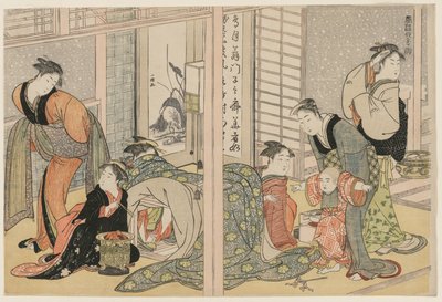 Eleganckie przyjemności czterech pór roku autorstwa attributed to Kitagawa Utamaro