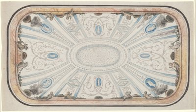 Projekt dla sufitu autorstwa attributed to Mauro Antonio Tesi