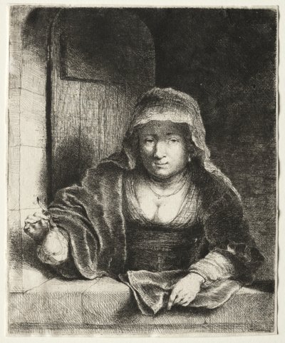 Kobieta z gruszką autorstwa attributed to Painter of the Royal Procession