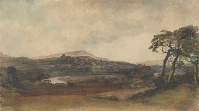 Middleham, Yorkshire autorstwa attributed to Peter DeWint