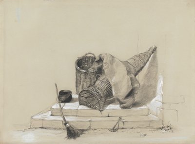 Martwa natura z miotłą autorstwa attributed to Peter DeWint