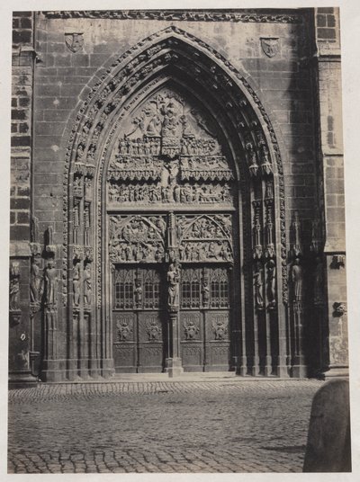 Wejście do katedry św. Lorenza w Norymberdze autorstwa attributed to Schrag