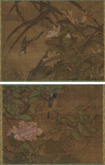 Ptaki i Kwiaty autorstwa attributed to Sesshū Tōyō