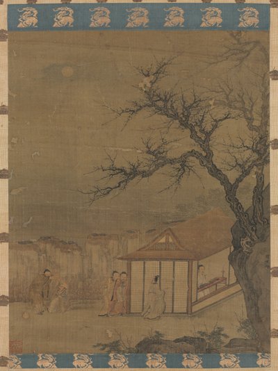 Słuchanie Qin autorstwa attributed to Tang Yin