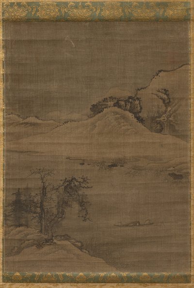 Krajobraz z rybakami autorstwa attributed to Yi Bul hae