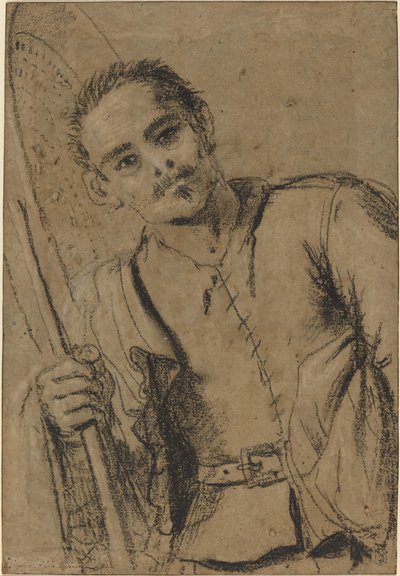 Handlarz zbożem autorstwa called Guercino Giovanni Francesco Barbieri