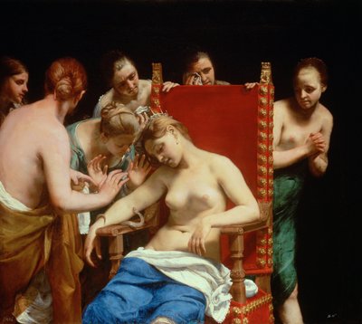 Śmierć Kleopatry autorstwa called Guido Canlassi Guido Cagnacci