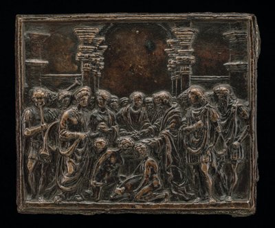 Ofiara świni autorstwa called Riccio Andrea Briosco