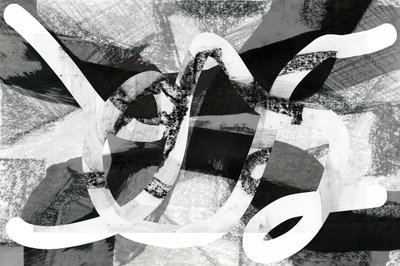 Dynamiczne monochromatyczne pociągnięcia pędzla autorstwa cartissi