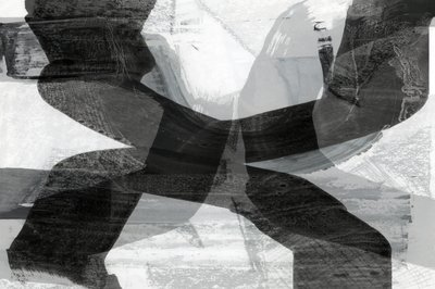 Dynamiczne monochromatyczne pociągnięcia pędzla autorstwa cartissi