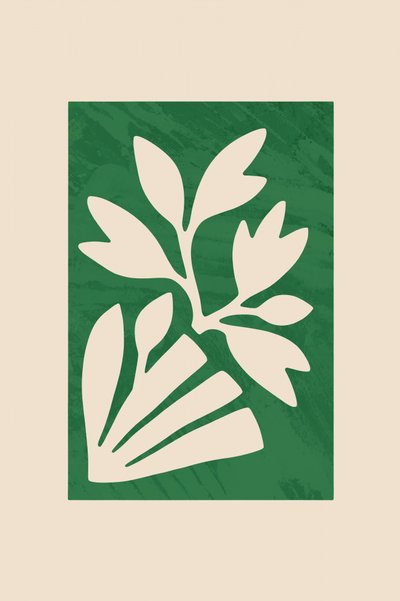 Minimalistyczny botaniczny wycięty wzór autorstwa cartissi
