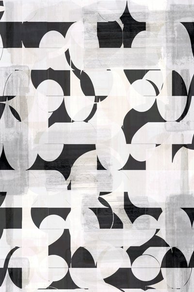 Monochromatyczny wzór geometryczny autorstwa cartissi
